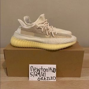 Yeezy Boost 350 w/ extra laces & OG box — Cream colorway